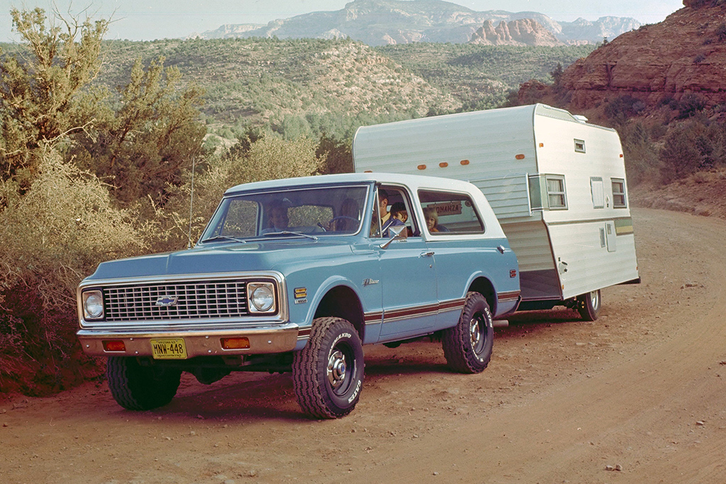 Promotional photo of the 1969 Chevrolet K5 Blazer. (Photo courtesy of GM Media)