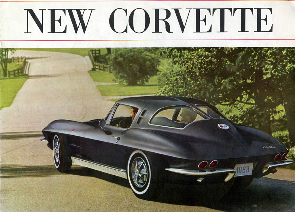 Cover of the "New Corvette" brochure from 1963. (Photo courtesy GM Heritage Center)