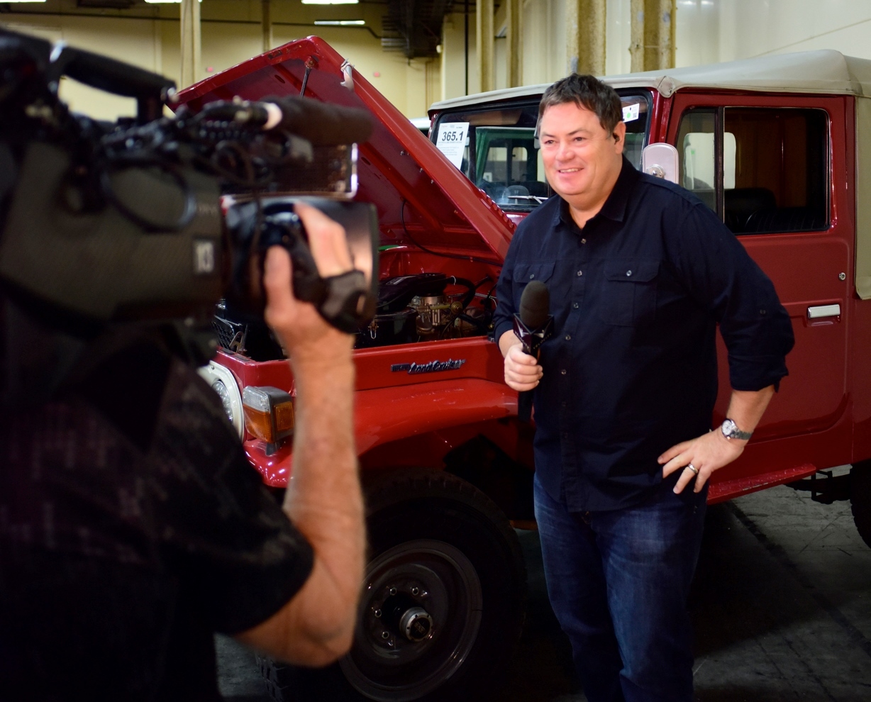 Mike Brewer from "Wheeler Dealers" during a "Barrett-Jackson Live" broadcast.