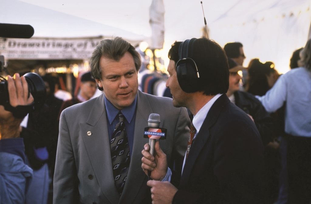 Craig Jackson is interviewed on-air during the 2001 Scottsdale Auction.