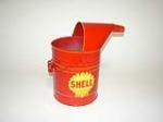 Circa 1930s-40s Shell Oil service department restored bulk oil can. - Front 3/4 - 101749