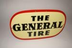 1959 The General Tire single-sided tin painted garage sign. - Front 3/4 - 133123