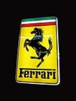 Circa 1960s-70s authentic Ferrari single-sided light-up dealership sign. - Front 3/4 - 192373