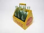 Wonderful circa late 1930s-40s Drink Coca-Cola wooden six-pack with winged-bottle logo. - Front 3/4 - 206804