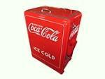 Perfectly restored 1930s Coca-Cola ice chest filling station display cooler by Westinghouse. - Front 3/4 - 206929