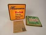 Neat 1960s Kodak Gift Headquarters "Cameras-Projectors-Outfits" light-up store sign. - Front 3/4 - 214064