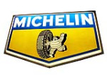 LARGE VINTAGE MICHELIN TIRES LIGHT-UP AUTOMOTIVE GARAGE SIGN - Front 3/4 - 225320