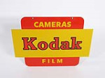 LATE 1950S-60S KODAK CAMERAS-FILM TIN SIGN - Rear 3/4 - 227277