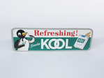 EARLY 1960S KOOL CIGARETTES EMBOSSED TIN SIGN - Front 3/4 - 231033