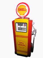 1950S SHELL OIL WAYNE 100 GAS PUMP - Front 3/4 - 235092