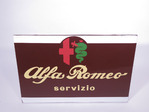 1950S ALFA ROMEO SERVIZIO PORCELAIN SIGN - Front 3/4 - 239634