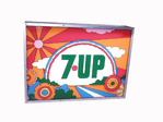 1960S 7UP LIGHT-UP SIGN - Front 3/4 - 239642