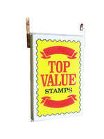 1950S TOP VALUES STAMPS LIGHTED SIGN - Front 3/4 - 246696