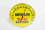 1950S-EARLY-60S AUTO-LITE STA-FULL BATTERY THERMOMETER - Front 3/4 - 254132