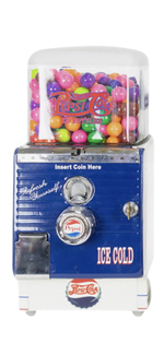 PEPSI-COLA THEMED NORTHWESTERN GUMBALL MACHINE - Front 3/4 - 254733