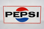 1970S PEPSI-COLA  TIN SIGN - Rear 3/4 - 259416