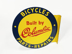 SCARCE 1950s COLUMBIA BICYCLES PARTS-REPAIRS SIGN - Front 3/4 - 260531