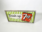 1950S 7UP TIN SIGN - Front 3/4 - 260901