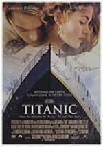 Titanic Original Movie Poster signed by Kate Winslet, Leonardo DiCaprio, Gloria Stuart, Bill Paxton, and Kathy Bates. - Front 3/4 - 46452