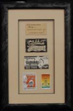 Framed lot of two Von Dutch post-Dutchmark stamps, two Von Dutch business cards and one novelty card. - Front 3/4 - 48102