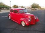 1937 FORD 74 CUSTOM 2 DOOR SEDAN - Front 3/4 - 162893