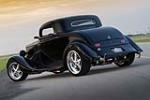 1933 FORD 3-WINDOW CUSTOM COUPE - Rear 3/4 - 185617