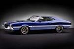 1972 FORD TORINO GT CUSTOM SPORTSROOF COUPE - Side Profile - 199175