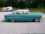 1955 CHEVROLET BEL AIR CUSTOM 4 DOOR HARDTOP - Side Profile - 61939