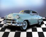 1953 CHEVROLET BEL AIR 2 DOOR HARDTOP - Front 3/4 - 71694