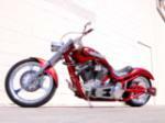 1999 BOURGET LOW-BLOW SOFTAIL CUSTOM MOTORCYCLE - Front 3/4 - 93644