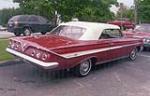 1961 CHEVROLET IMPALA SS CONVERTIBLE - Rear 3/4 - 98071