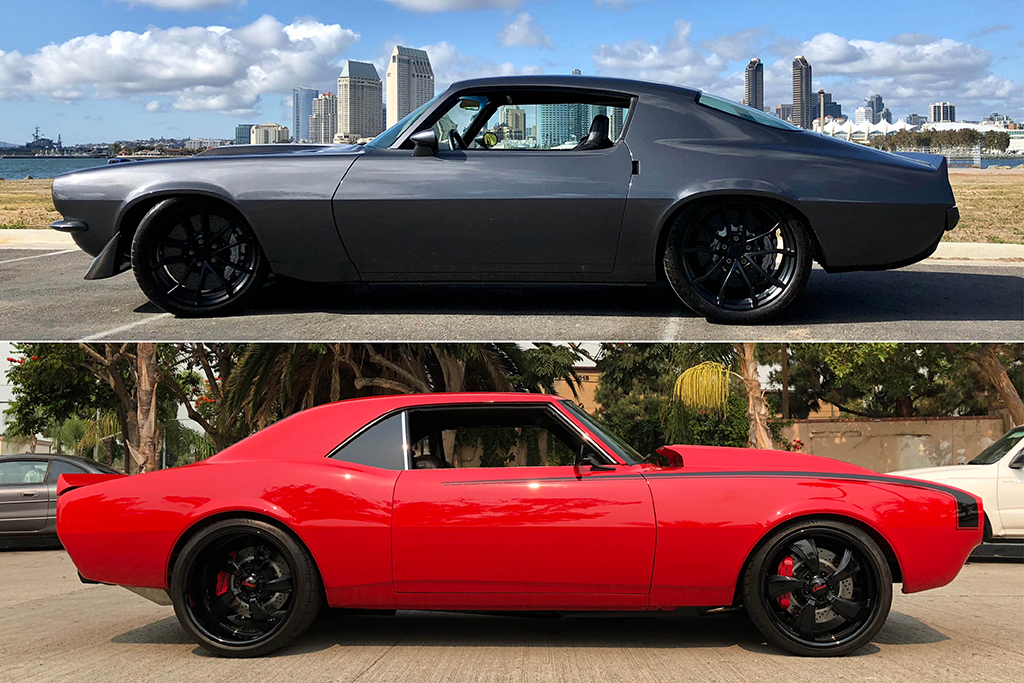 Custom Camaro Duo At The Intersection Of Past And Present