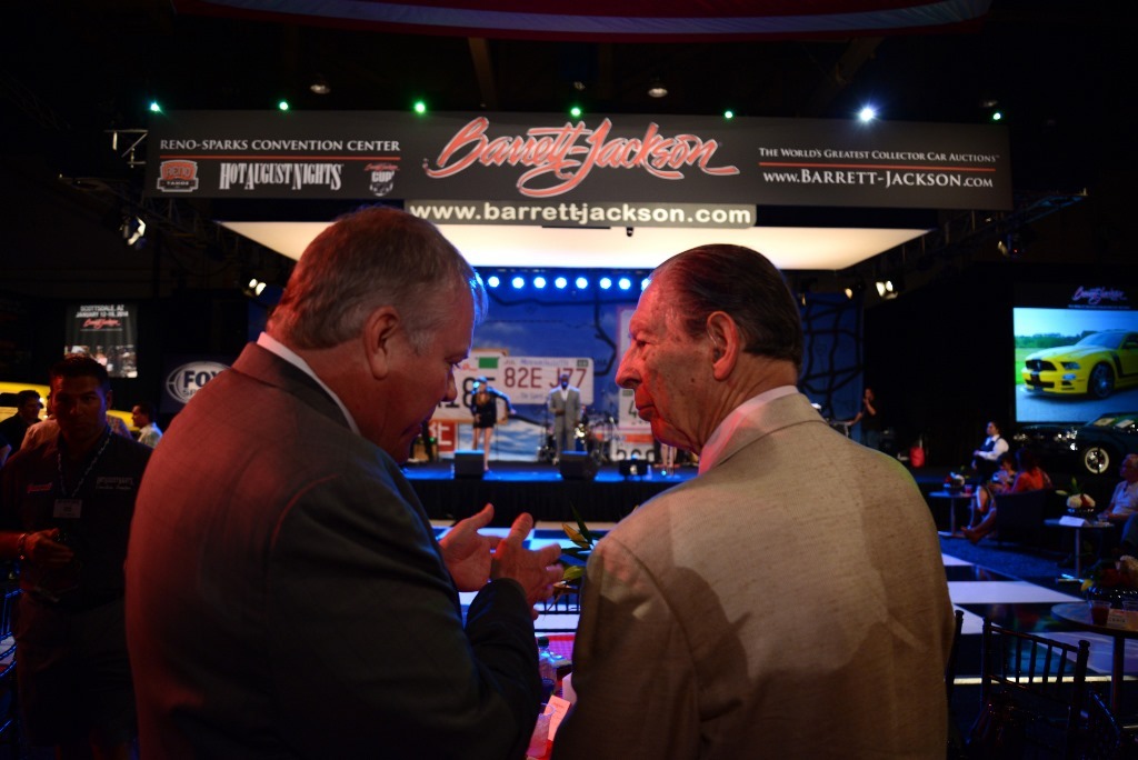 Craig confers with Bob at the 2013 Reno Tahoe Auction.