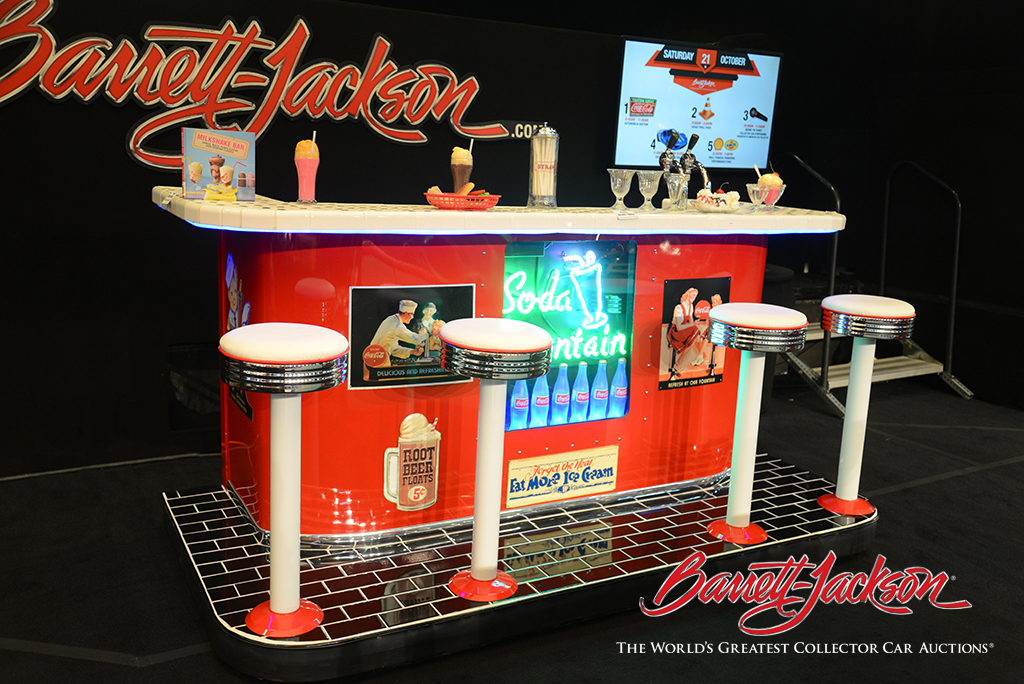 Lot #6387 - 1960s Everfrost soda fountain restored to the highest standards both cosmetically and to full functionality by McLaren Classic Restorations - $23,000