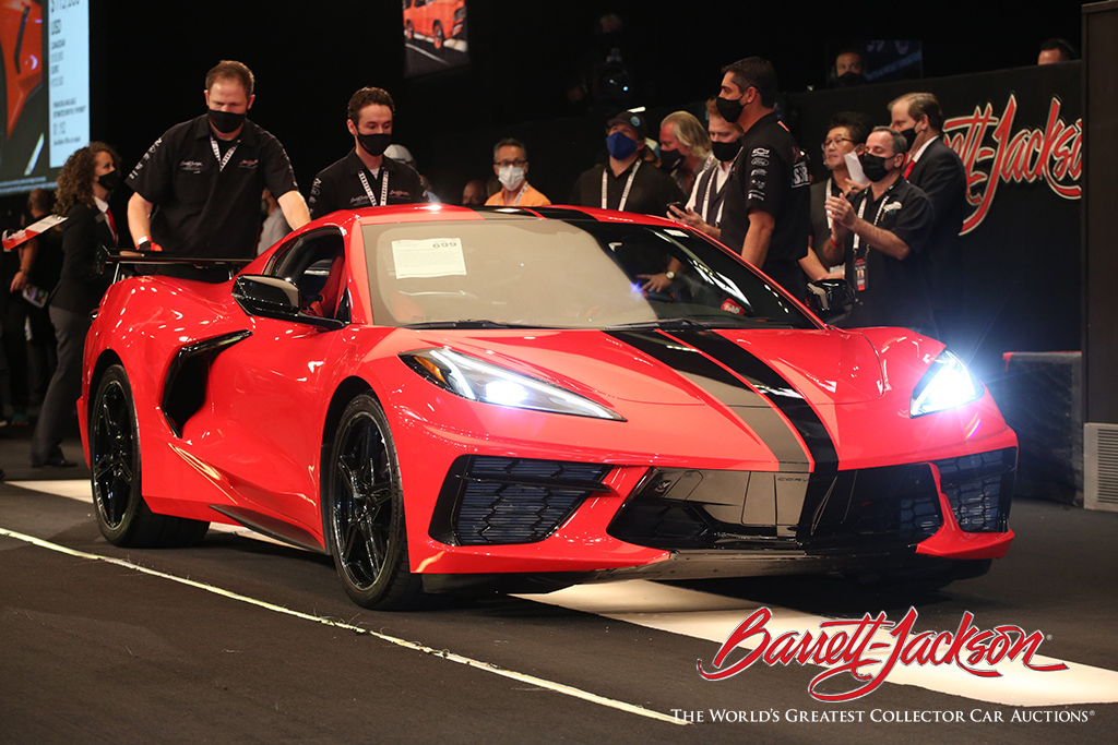 LOT #699 - 2020 CHEVROLET CORVETTE - $125,400 – NEW WORLD RECORD AT AUCTION FOR A NON-CHARITY SALE