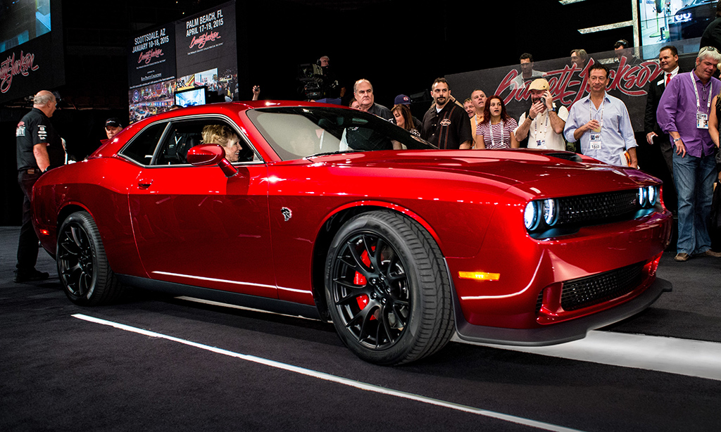 One of the stars of the 2014 Las Vegas Auction: the very first Dodge Hellcat.