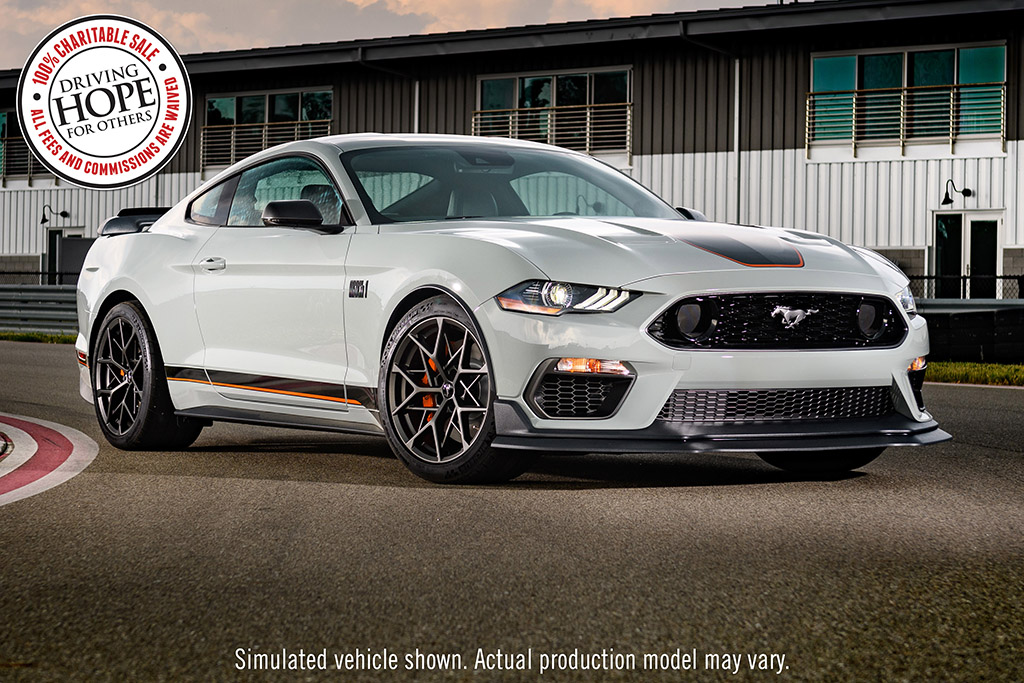 Ford is bringing the 2021 Ford Mustang Mach 1 VIN 001 to the Scottsdale Auction, with 100 percent of the hammer price to benefit JDRF.