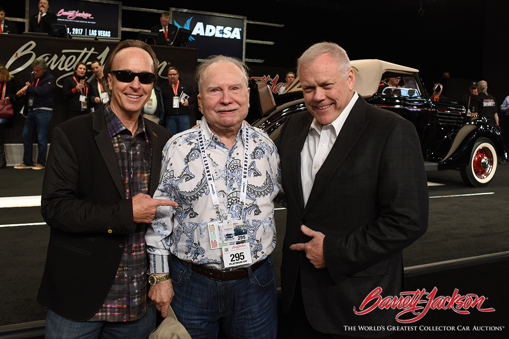 Steve Davis and Craig Jackson with Charlie Thomas, whose collection of 145 vehicles sold for a combined total of just over $7.1 million at the 2017 Scottsdale Auction.