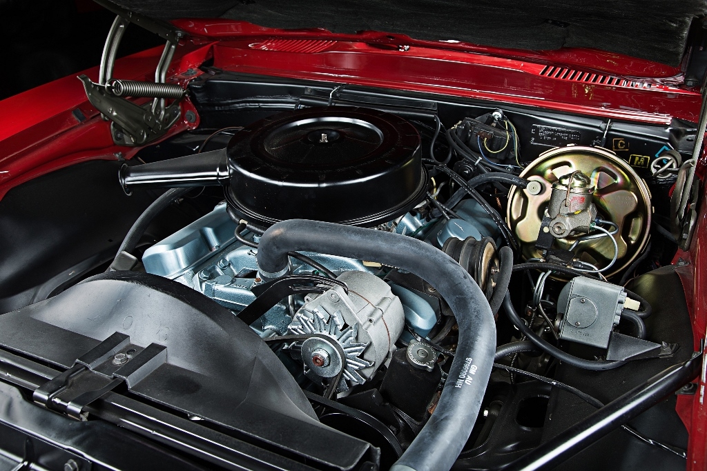 The engine on the VIN #001 '67 Firebird.