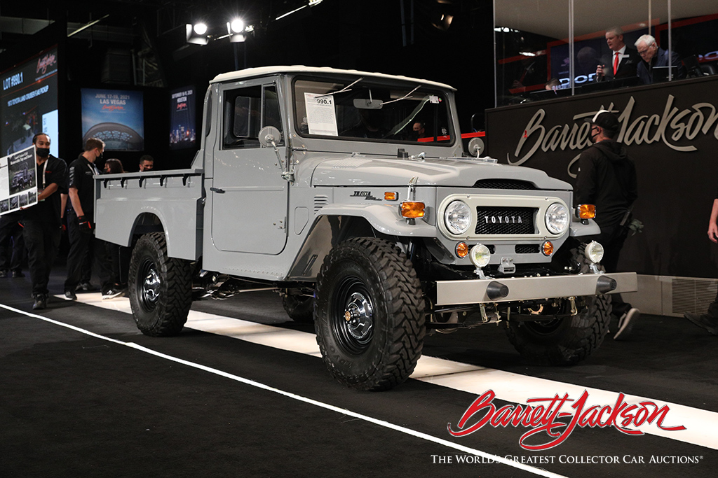 Lot #990.1 - 1973 TOYOTA LAND CRUISER FJ45 PICKUP - $110,000 – NEW RECORD SALE AT AUCTION