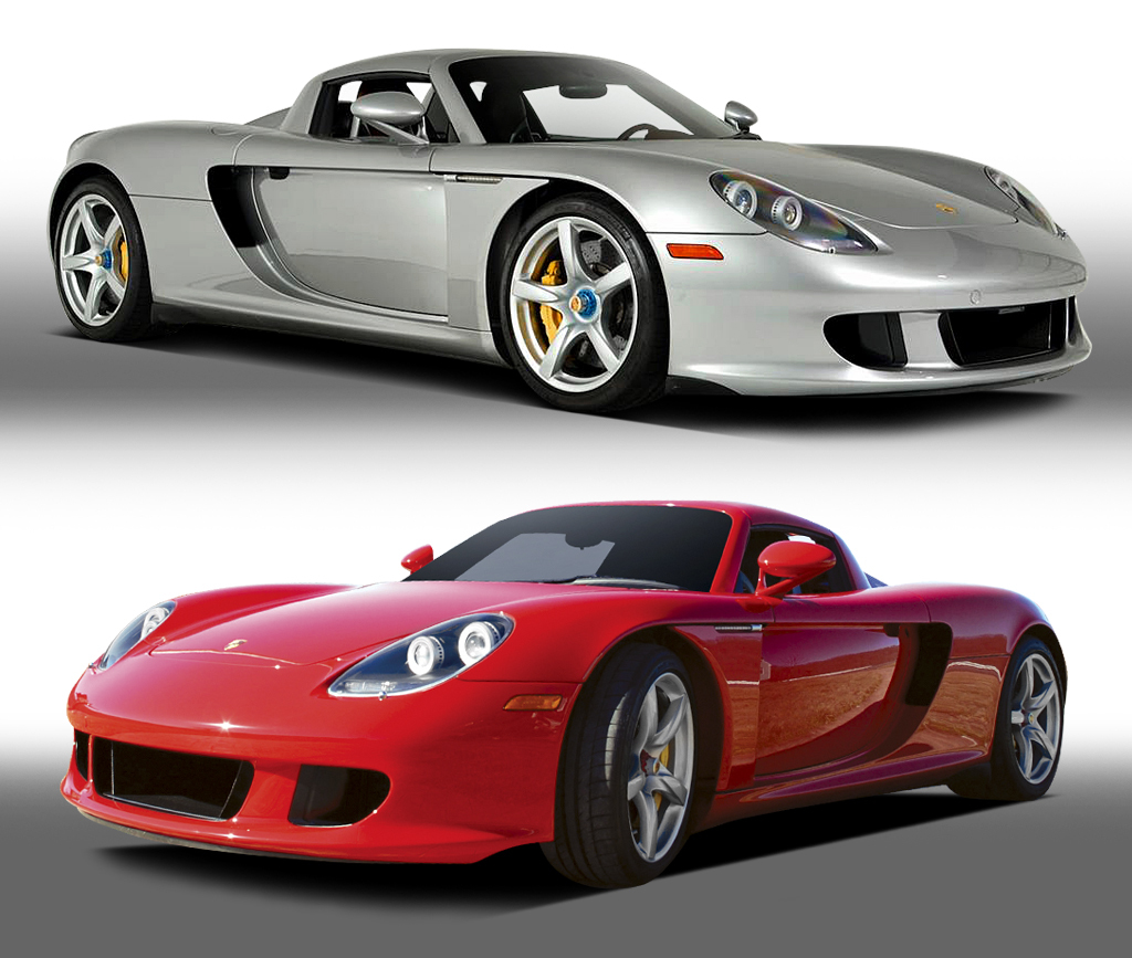 Two stunning Porsche Carrera GTs - a 2004 model (Lot #428, top) and a 2005 model (Lot #400) - will be starring on the Barrett-Jackson Palm Beach auction block in April.