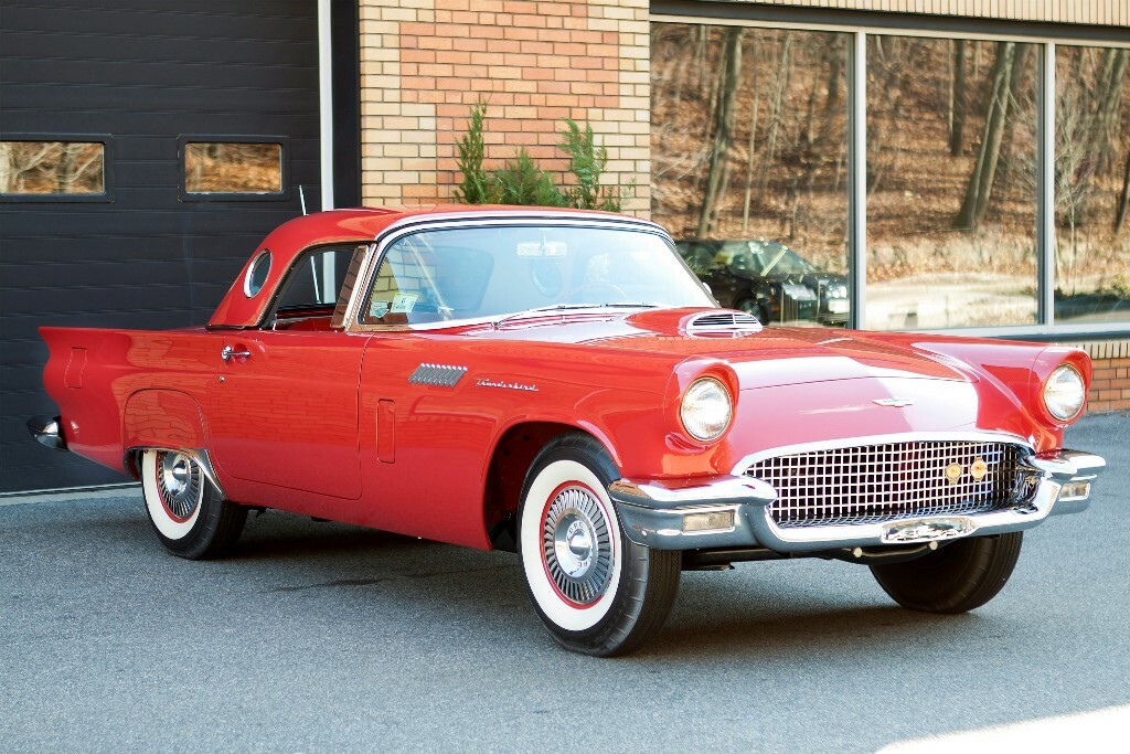 1957 Ford Thunderbird F-Code Convertible_Front_3-4