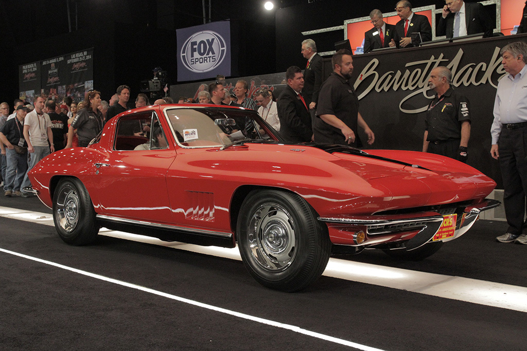 This 1967 Chevrolet Corvette L88 (Lot #5035) sold for $3,850,000 at the 2014 Scottsdale Auction.