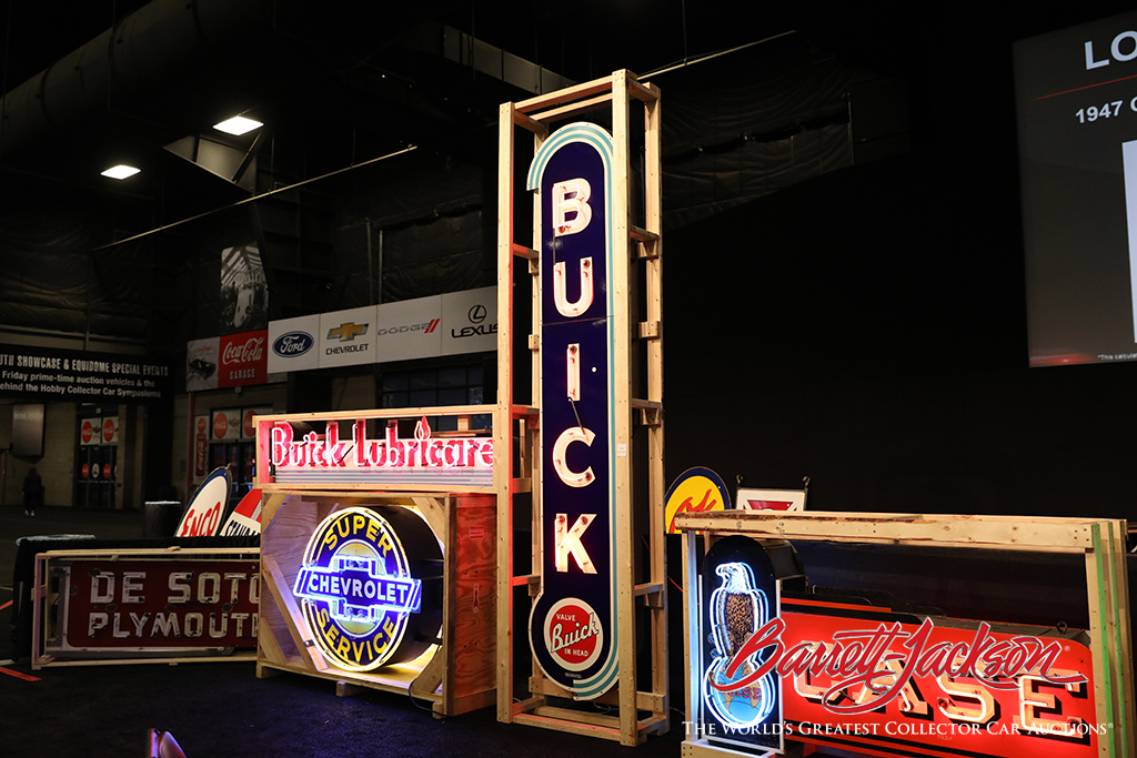 Lot #8496 - 1940S-50S BUICK AUTOMOBILES NEON PORCELAIN SIGN (CENTER) - $23,000