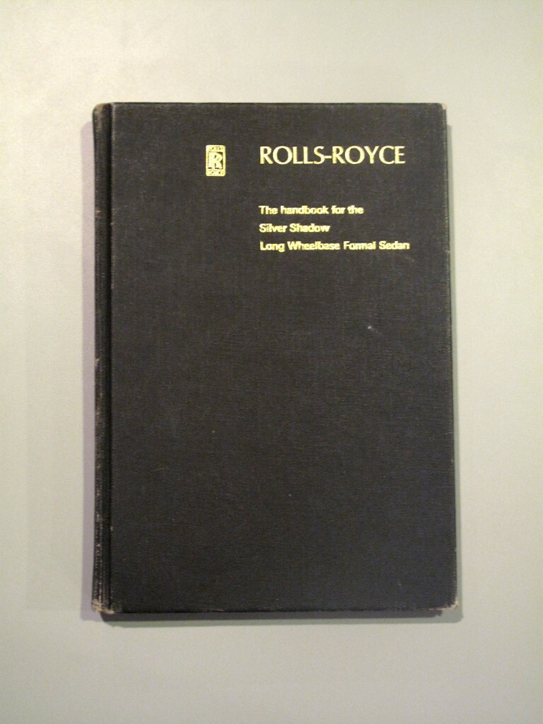 The original Rolls-Royce owner's manual is part of the provenance included with the Man In Black's Silver Shadow.