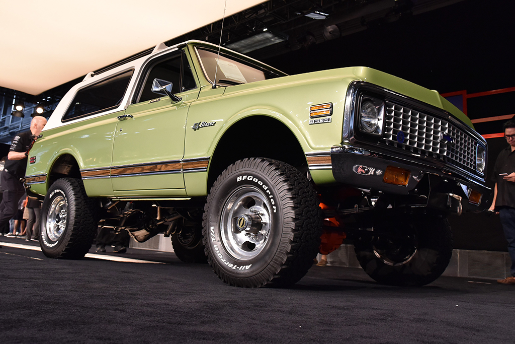 Go anywhere! This K5 Blazer was among the SUVs leading the charge across the Barrett-Jackson block in Houston.