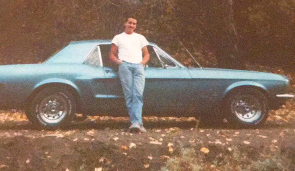 Jeff Catlin at 18 with another prized Mustang.