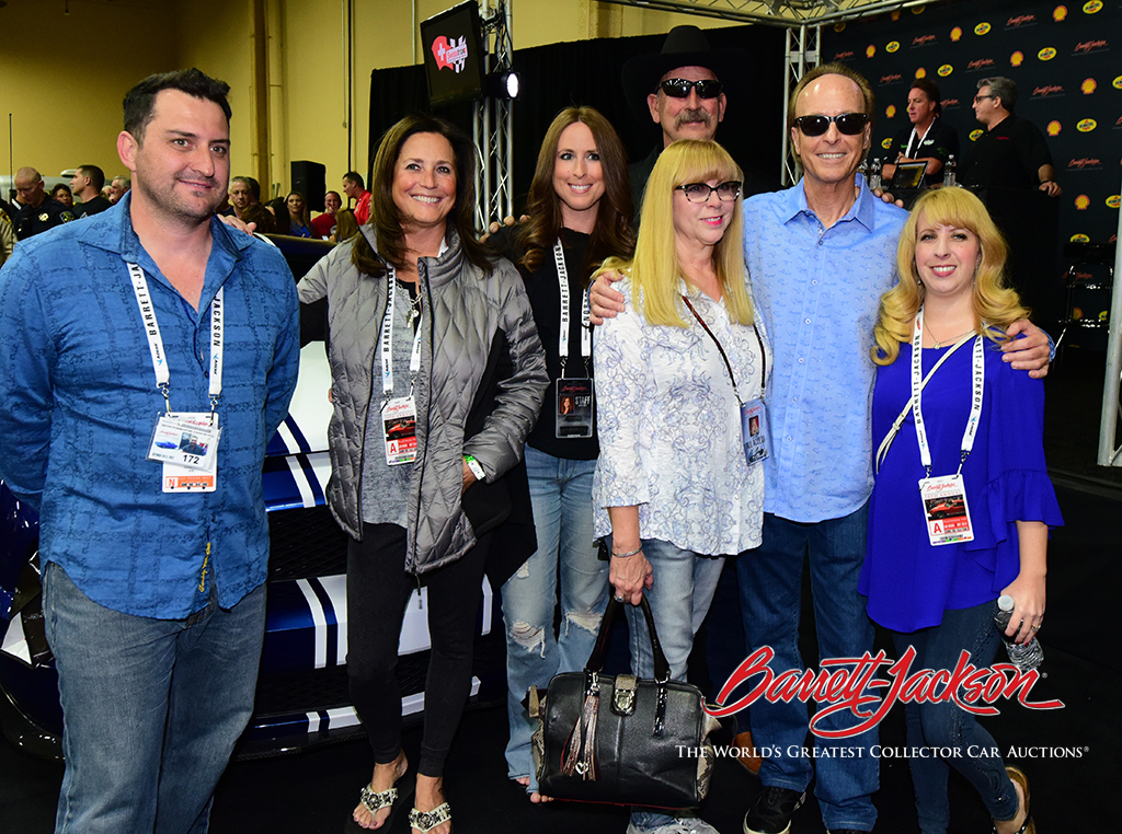 After the incredible sale, the Davis family posed in front of the Super Snake they donated to help Las Vegas first responders.