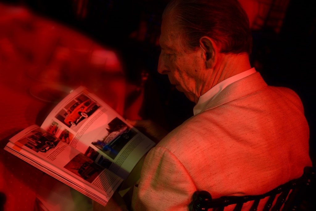 Bob Lee studies the auction catalog in Reno Tahoe. "He had an impeccable eye for cars," said Craig Jackson.