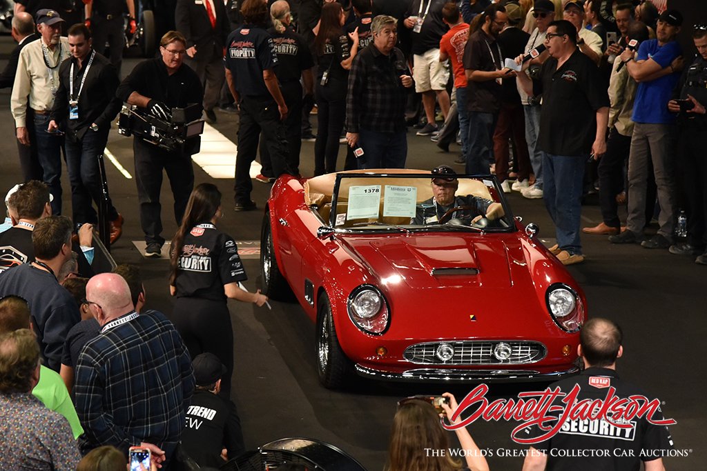 The iconic Modena Spyder California used in the '80s cult classic "Ferris Bueller's Day Off" sold for $396,000.